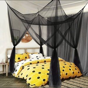 Black mesh canopy